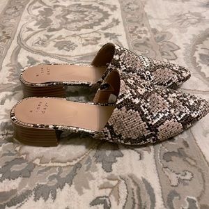 Studded mule flats